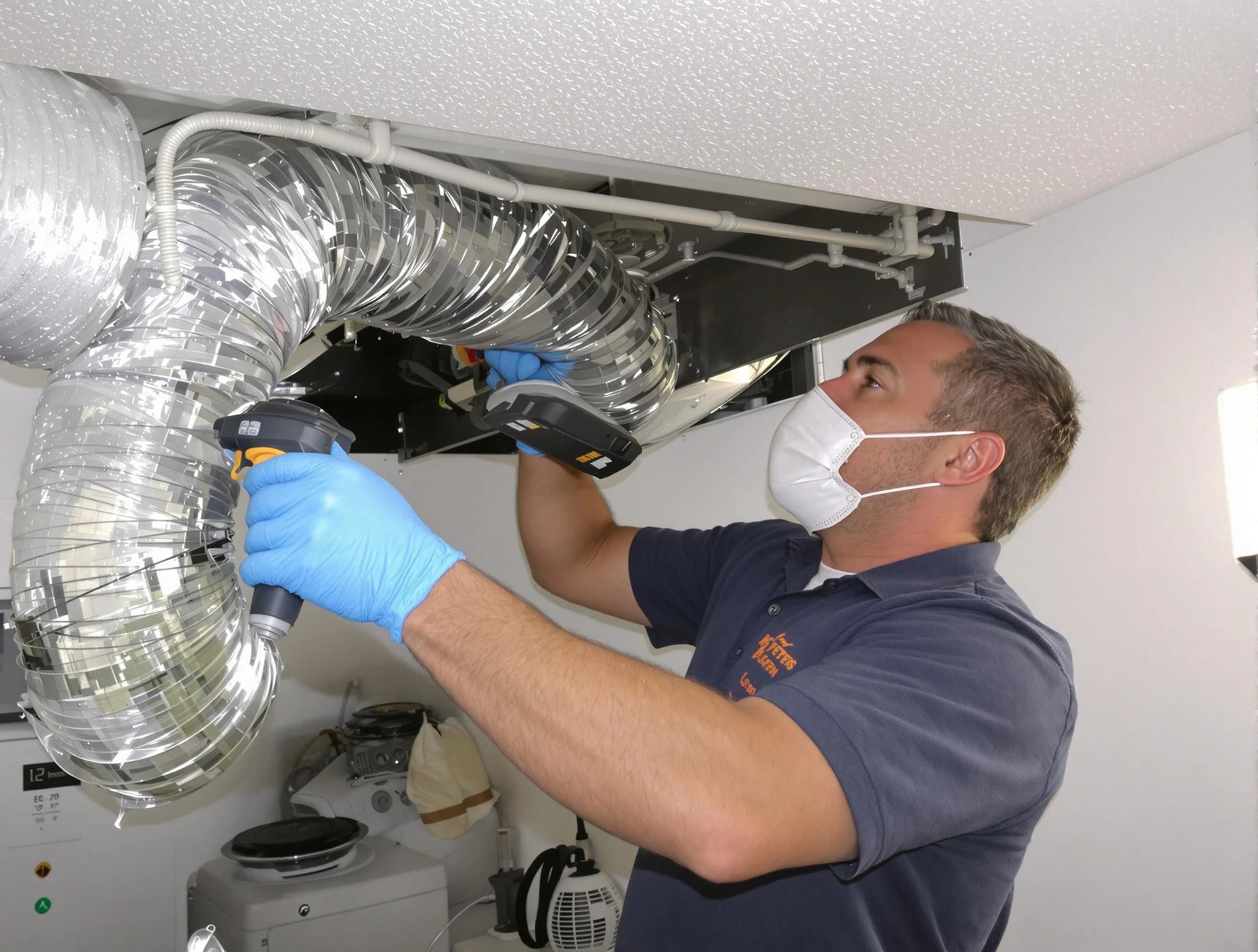 Norcross Dryer Vent Cleaning professional performing thorough residential dryer vent cleaning in Norcross