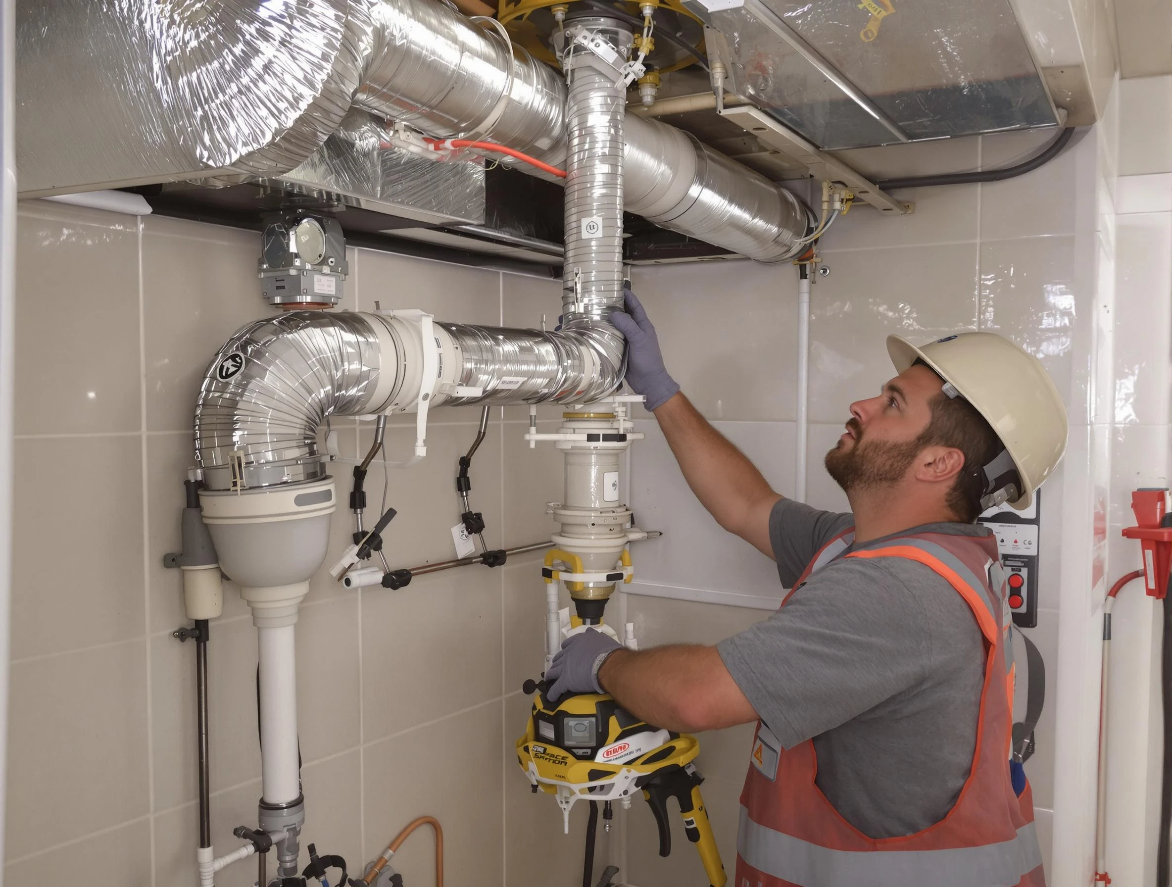Norcross Dryer Vent Cleaning expert performing professional dryer vent repair and installation in Norcross