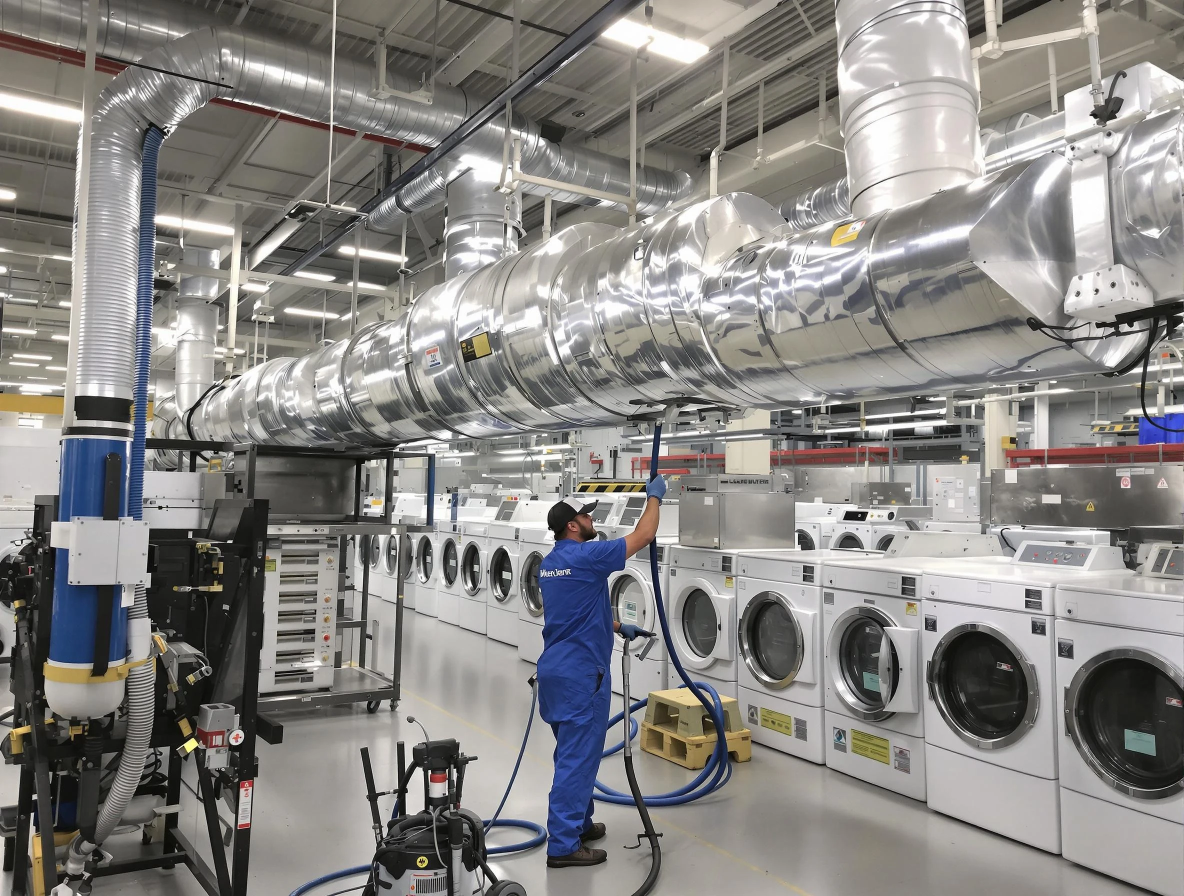 Norcross Dryer Vent Cleaning team performing heavy-duty industrial dryer vent cleaning in Norcross